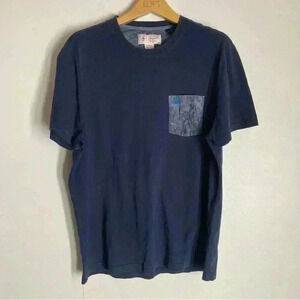 Men's XL Original Penguin Pocket Tee by Munsingwear Navy with Floral Pocket